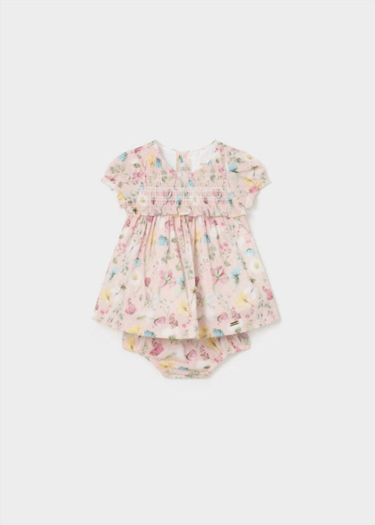 Mayoral - Girls' Better Cotton Dress with Nappy Cover