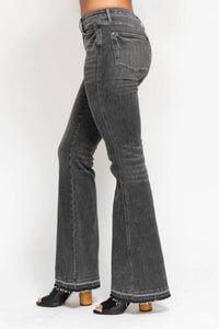 Judy Blue - Mid Rise Tummy Control Release Hem Flare Jeans