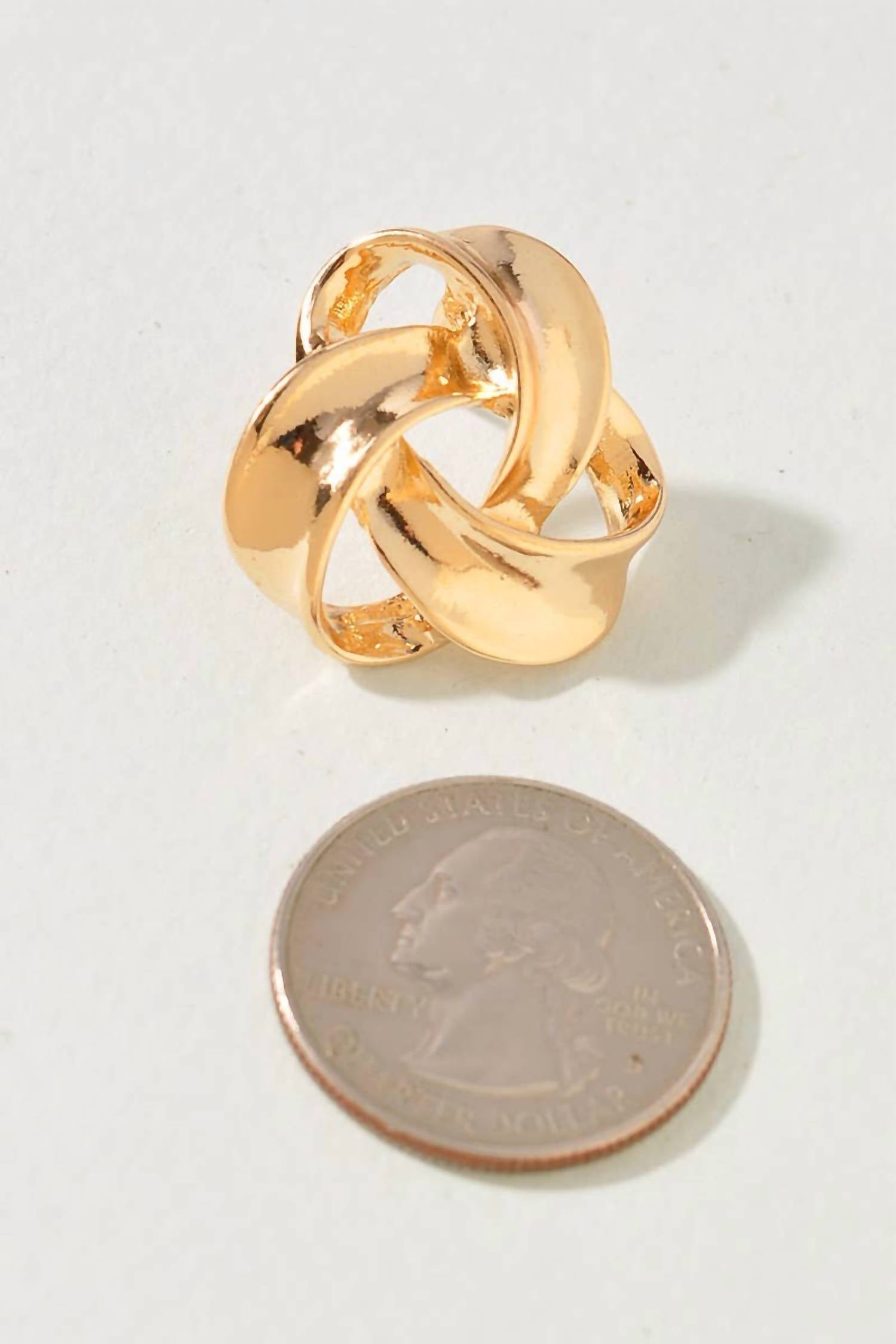 Merveille - Women's Knot Stud Earrings