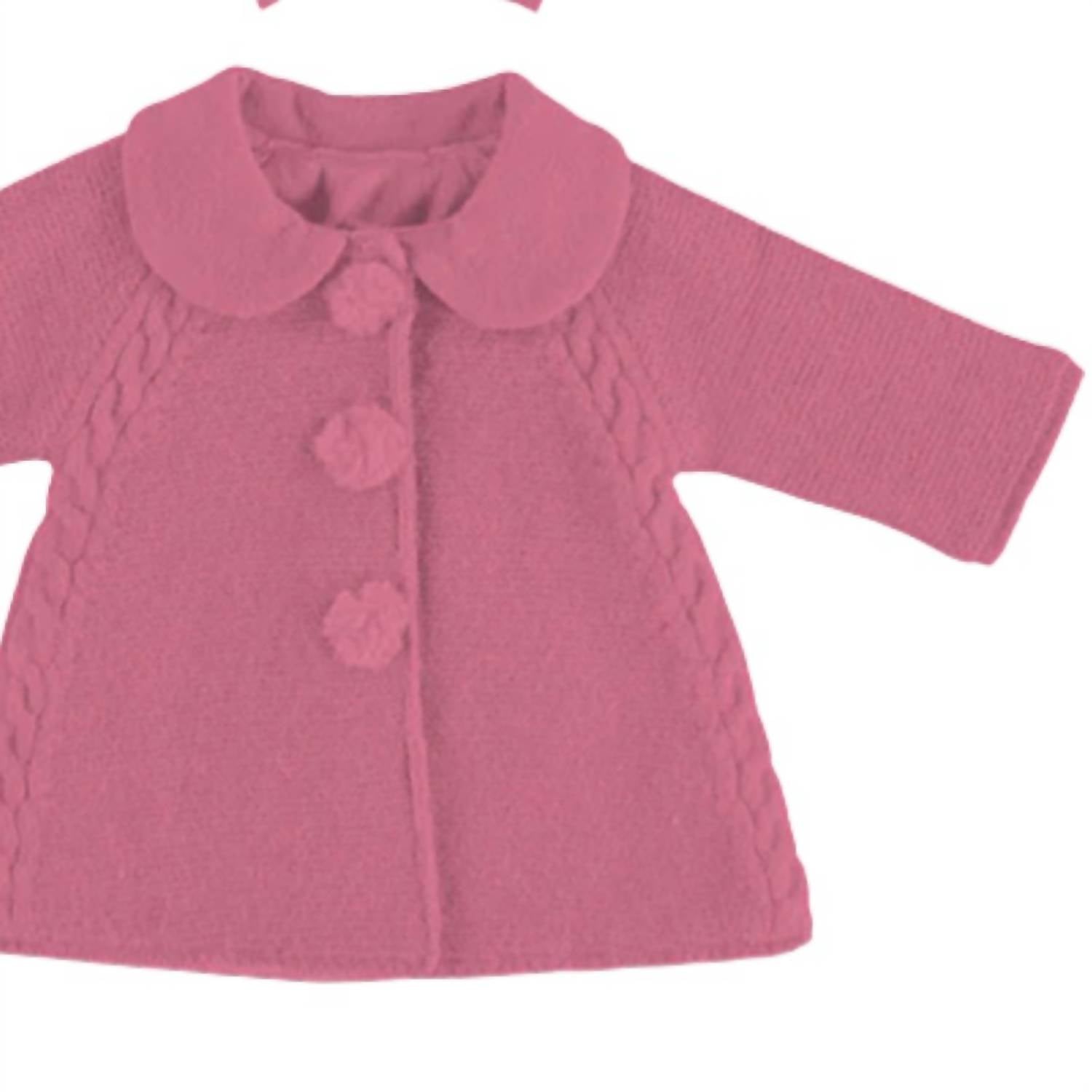 Mayoral - Girls Knit Coat And Hat Set