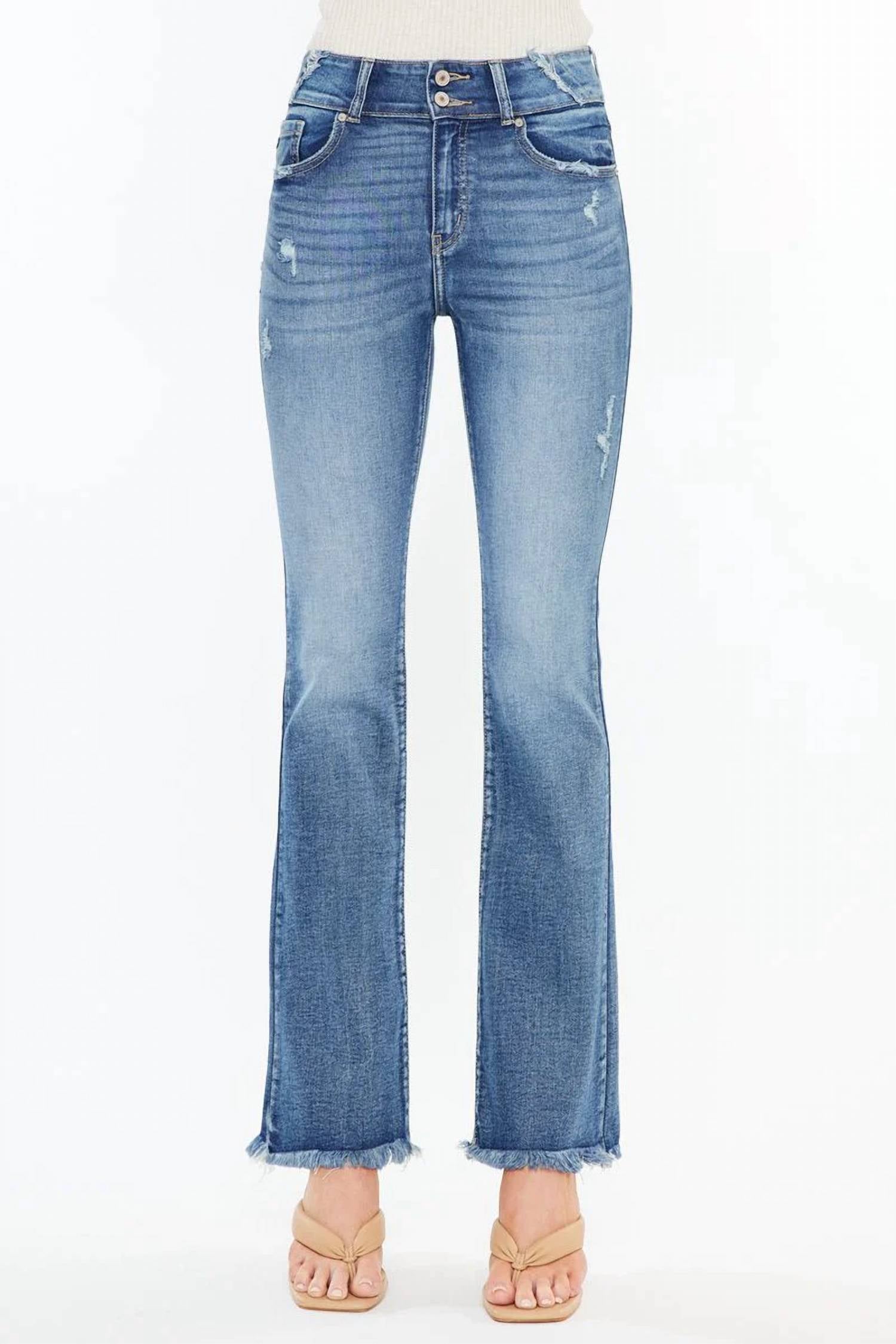 Kancan - Ruby High Rise Boot Cut Jeans