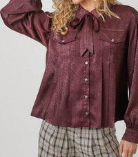 Privy - Tie Neck Blouse