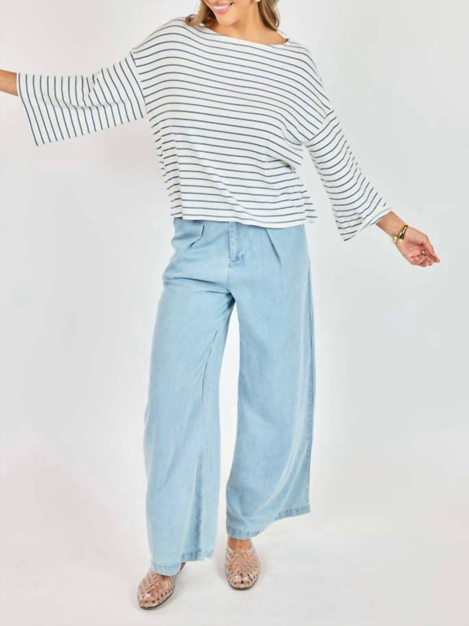 Sadie & Sage - Memento Striped Long Sleeve Top