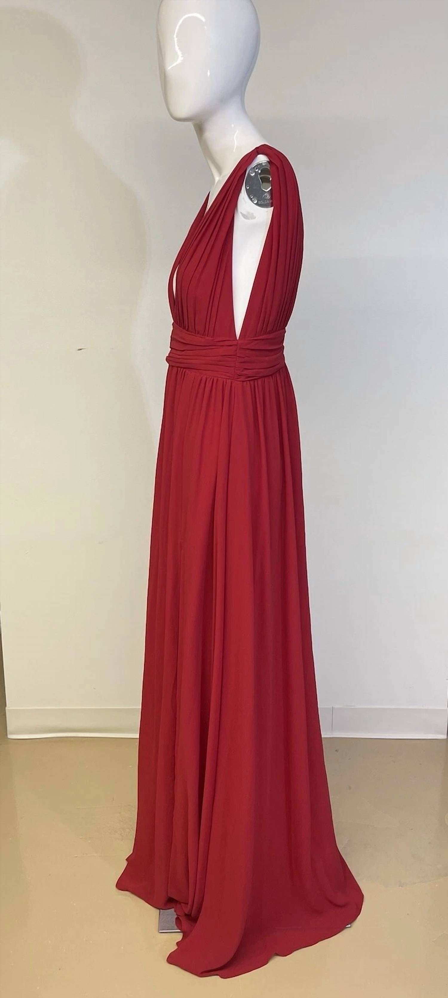 Lulus - Sleeveless Empire Waist Side Slit Maxi Dress