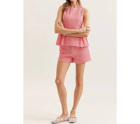 Style Usa - Gingham High Waist Shorts