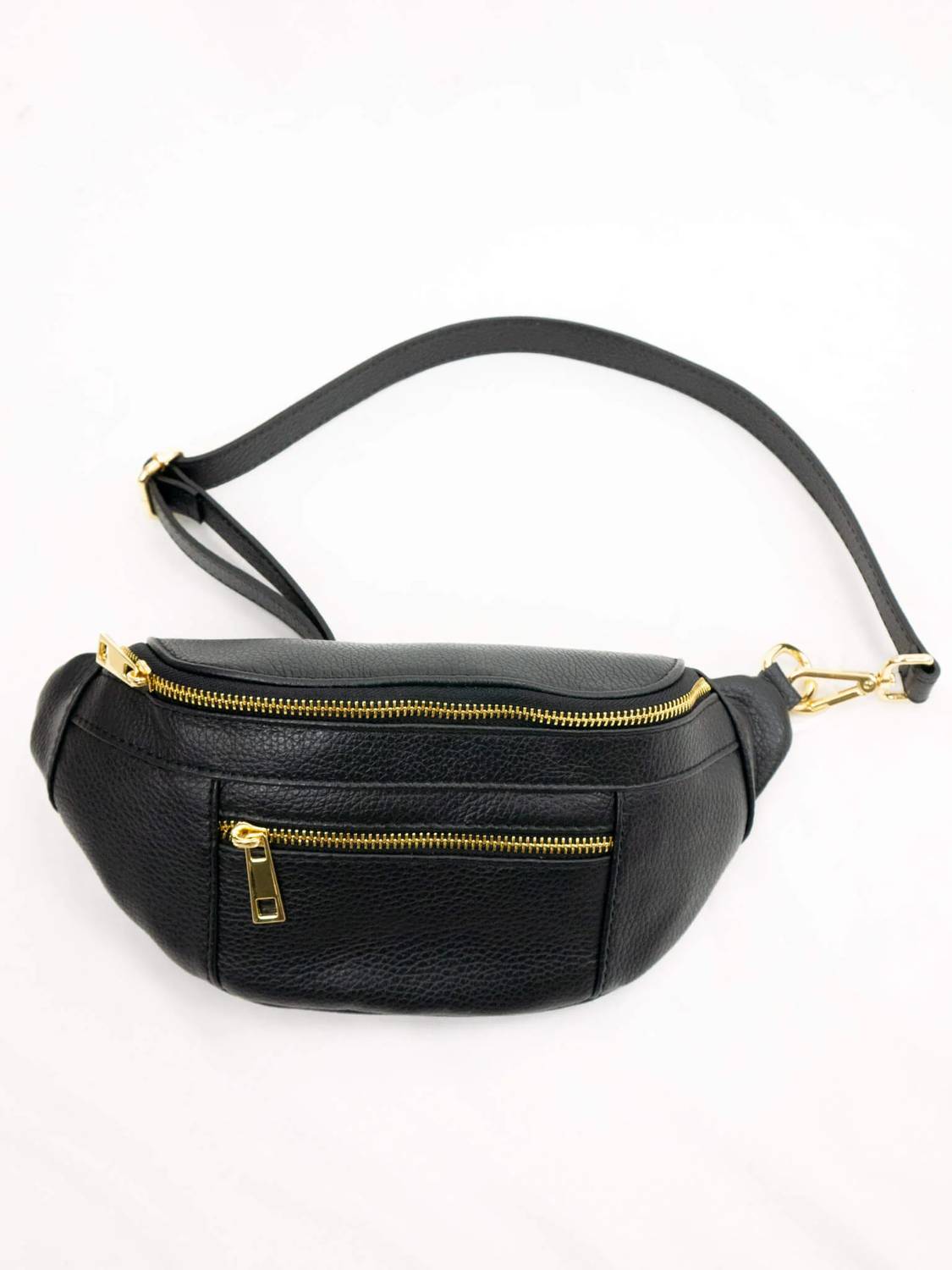 German Fuentes - Genuine Italian Leather Belt Bag