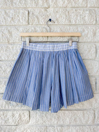 Sea - Women's Helmi Striped Shirting Pleat Short