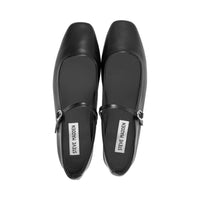 STEVE MADDEN Women's Maple Flats in black leather - women's flats - alternate view