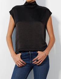 Bobi - Mock Neck Muscle Tee