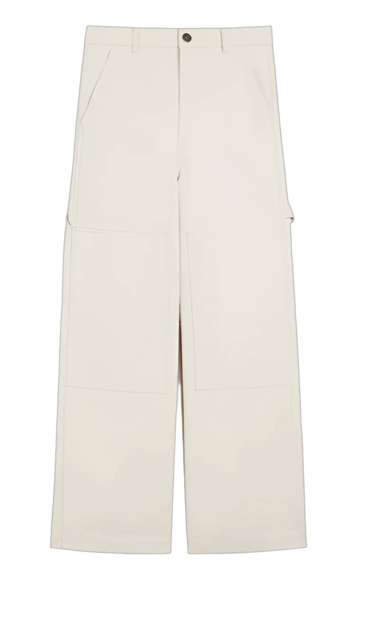 Weekend Max Mara Caronte Wide Leg Pants in ivory - women's pants - view 6
