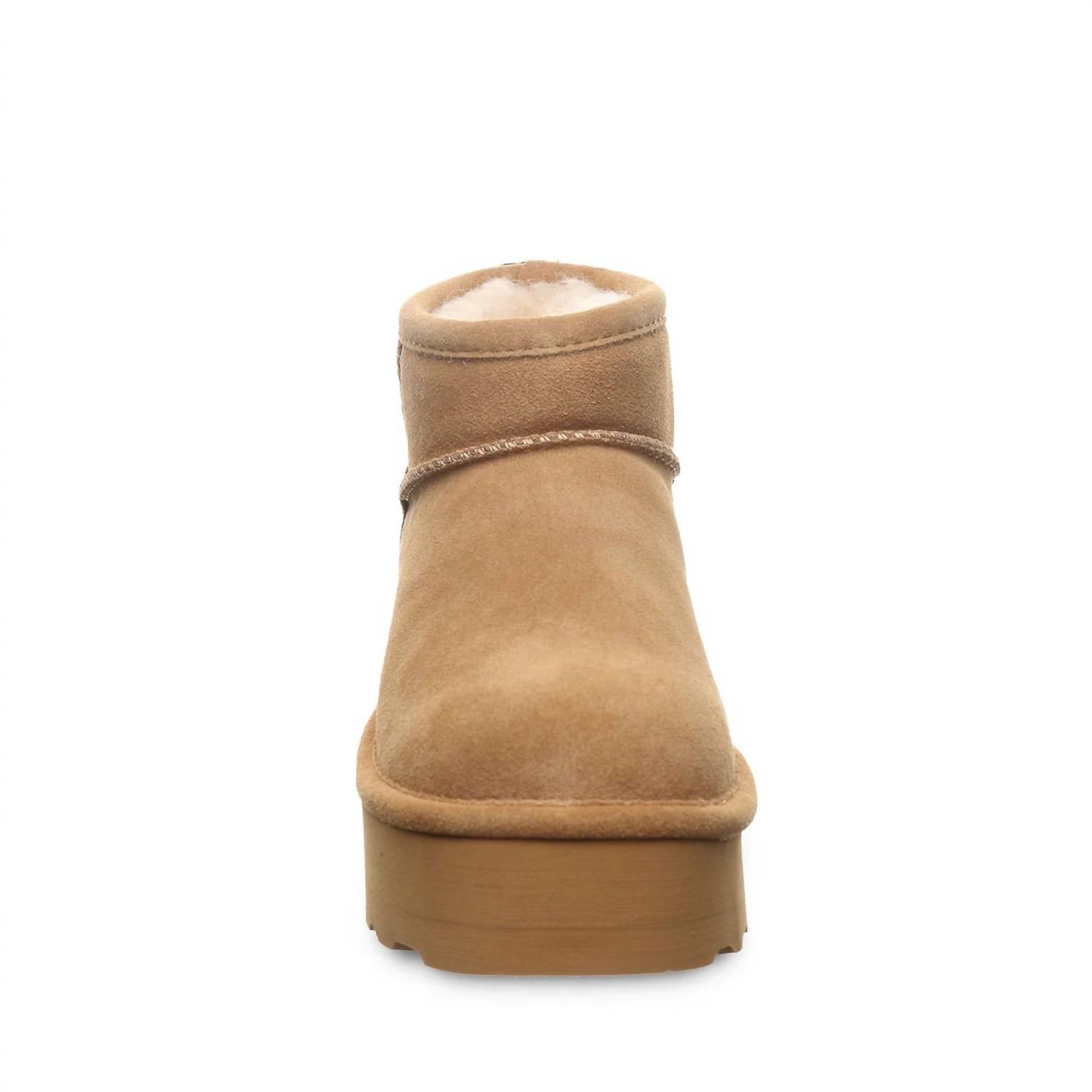BEARPAW Women's Retro October Boot in beige - women's shoe - alternate view