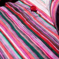 Eight X - Feelings Striped Linen Short Sleeve Shirt