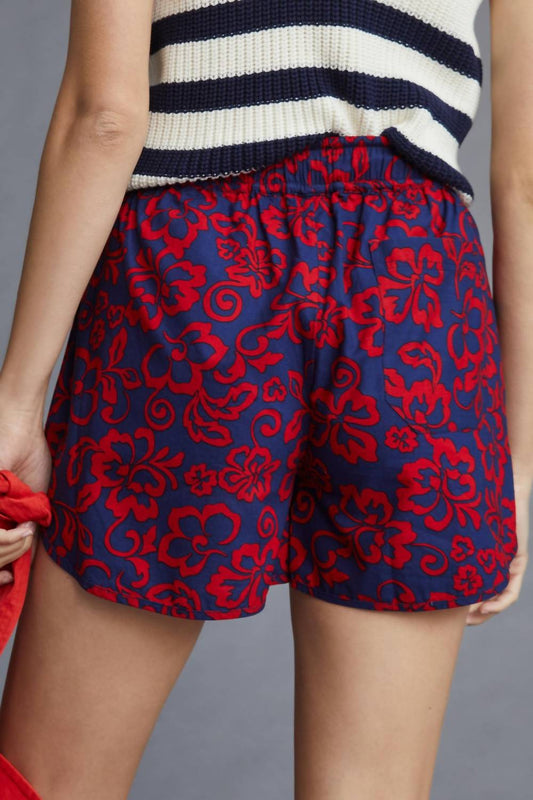 ALOHA PULL ON DRAWSTRING SHORTS