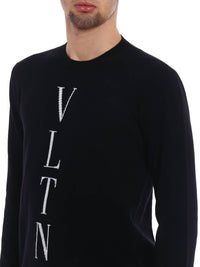 Valentino - Vltn Intarsia Wool Cashmere Sweater