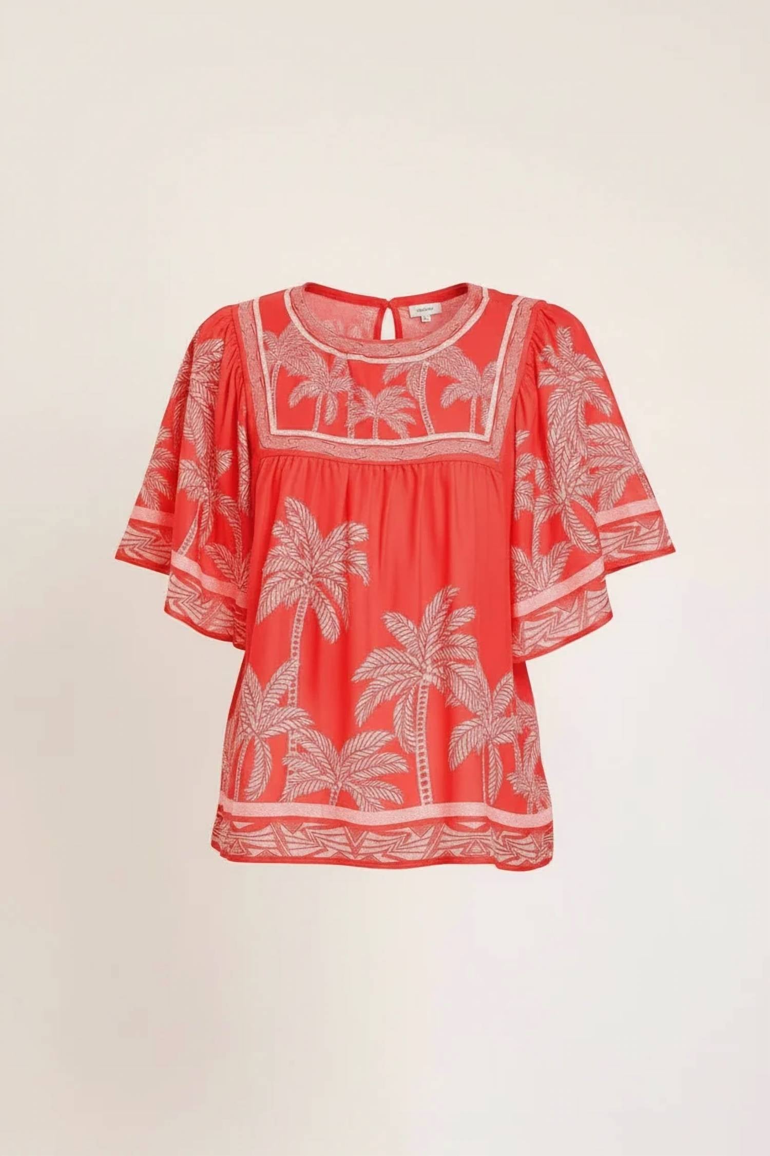 Flying Tomato - Printed Woven Top