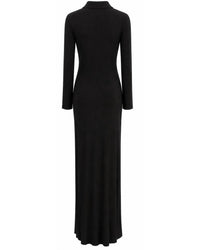 Laqueen - Women's Long-sleeve Maxi Dress