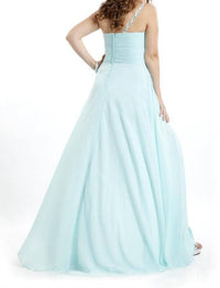 Rachel Allan - One Shoulder Chiffon Gown