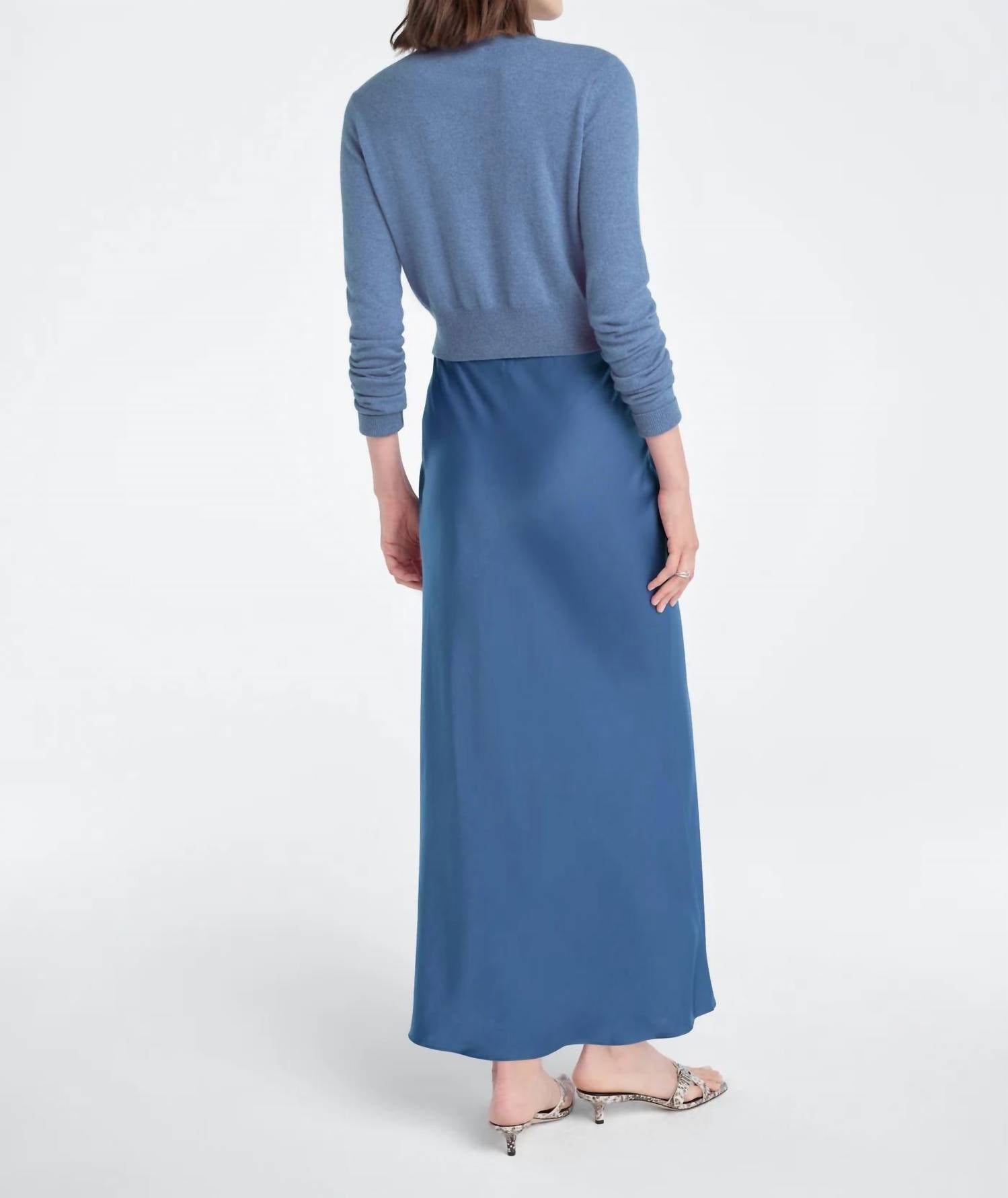 Favorite Daughter Cropped Rebecca Cardigan in river blue - women's cardigan - alternate view