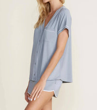 Barefoot Dreams - Malibu Collection Soft Jersey Piped Pajama Set