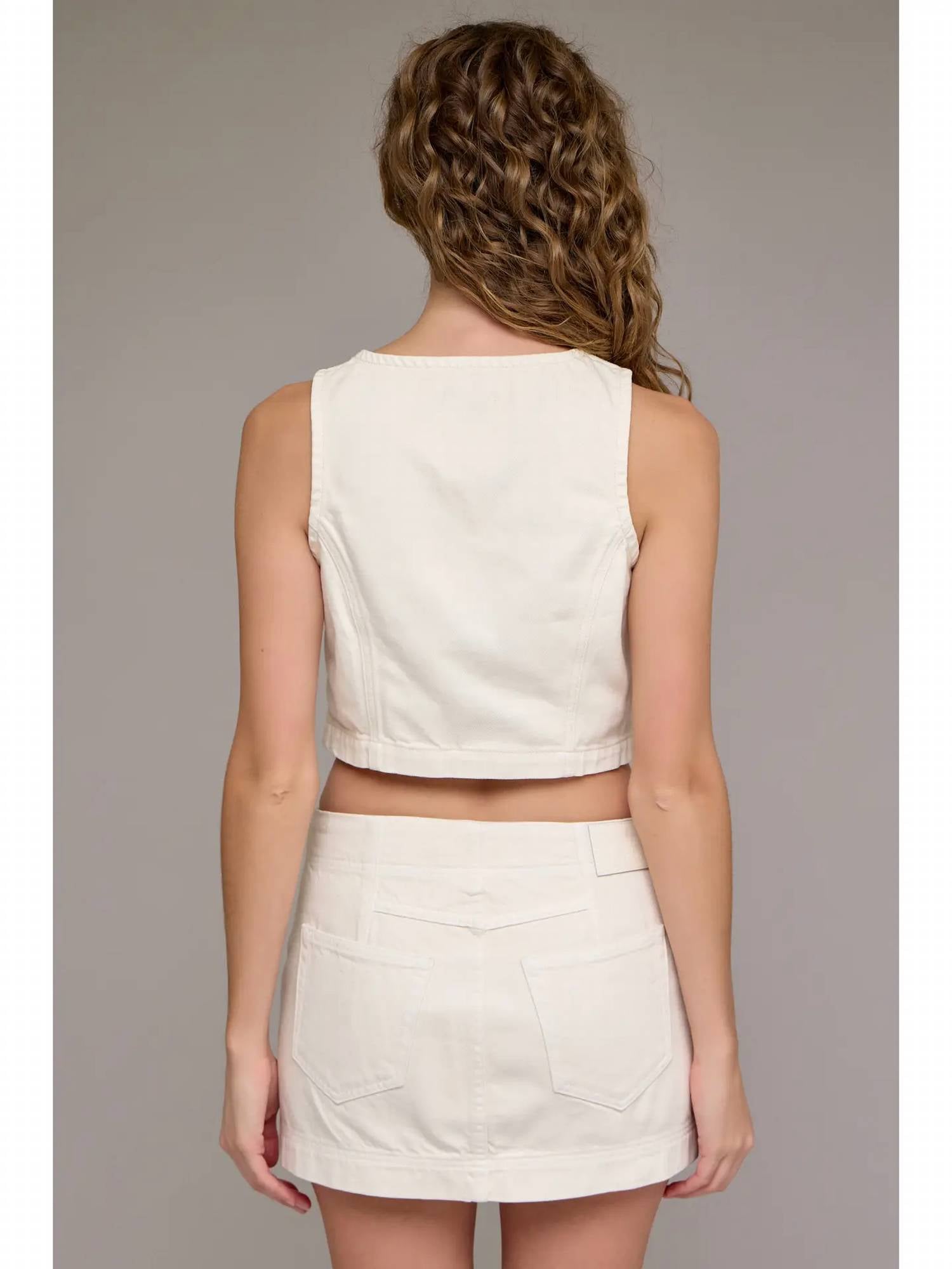 Hidden - Cropped Fitted Vest