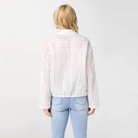 Coco + Carmen - Rachel Eyelet Tab Sleeve Drawstring Jacket