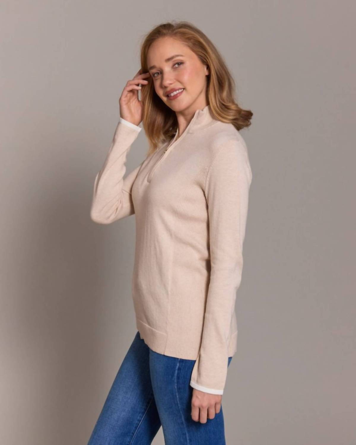 Alashan Cashmere - Tee Time Half Zip Pullover