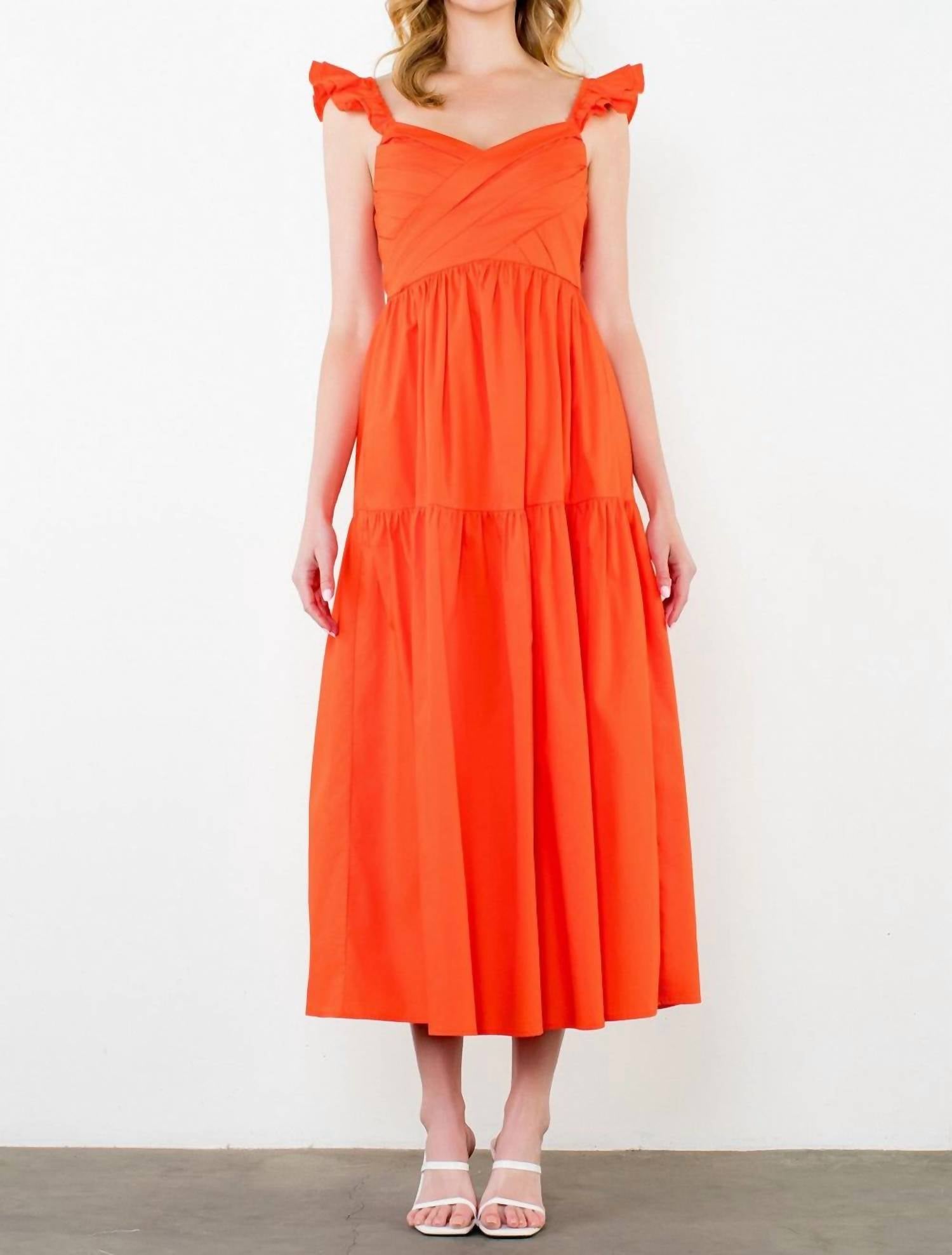 Thml - Tiered Poplin Maxi Dress