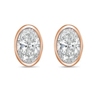 Diana M Jewels - Women's Oval Lab-grown Diamond Stud Earrings (12.00 Tcw) - Luxe