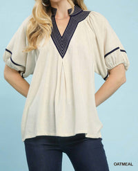 Umgee - Midnight Contrast Top