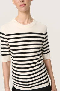 Soaked In Luxury - Spina Slim Fit Crew Neck Pullover Sweater