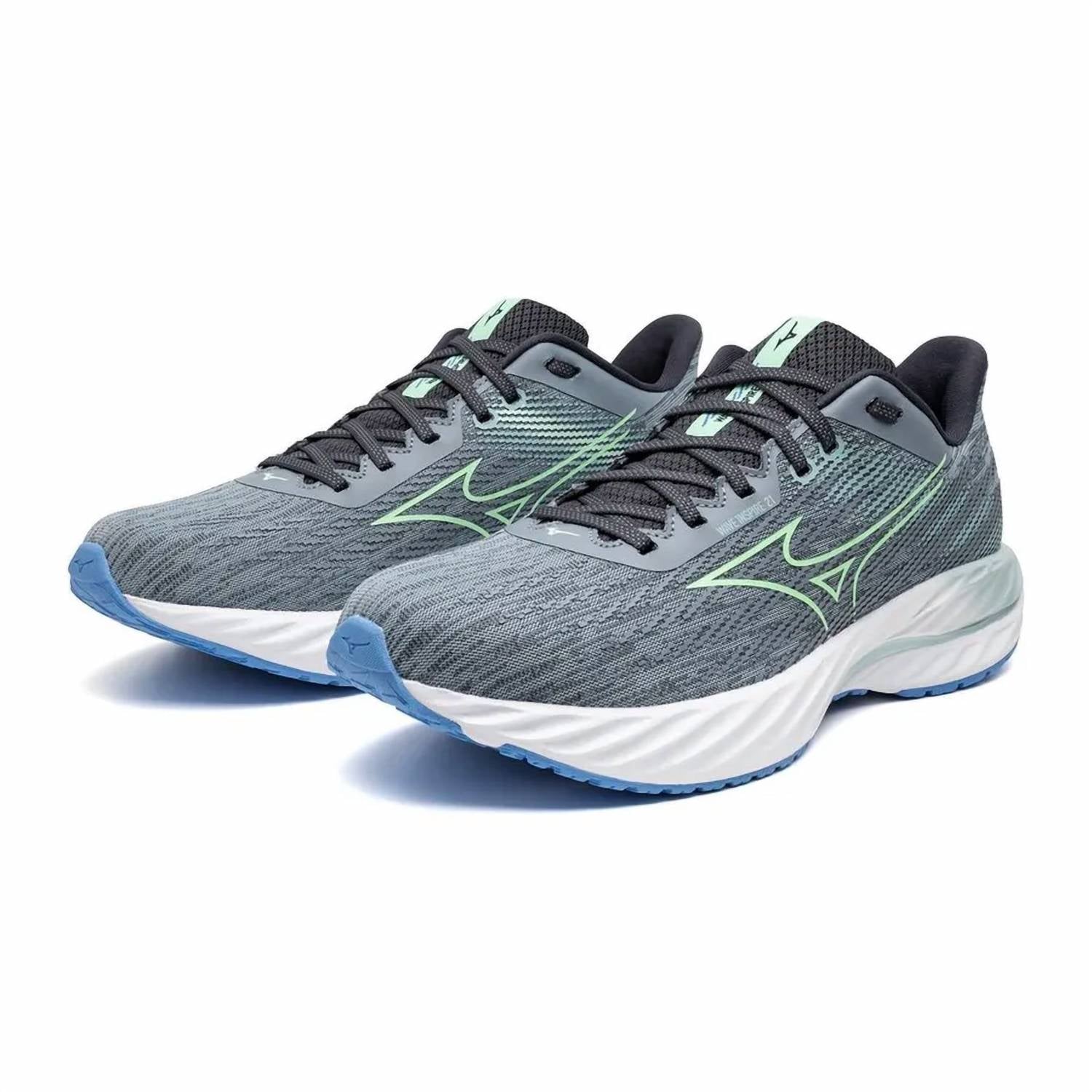 MIZUNO Men's Wave Inspire 21 Running Shoes in tradewinds neo mint 4 - men's shoe - view 4