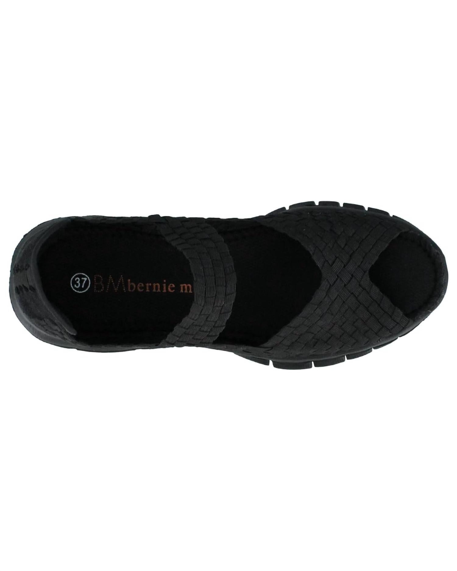 BERNIE MEV Women's Comfi Sandals in black - women's sandal - detail view