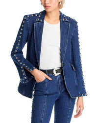 Cinq A Sept - Denim Studded Milly Jacket