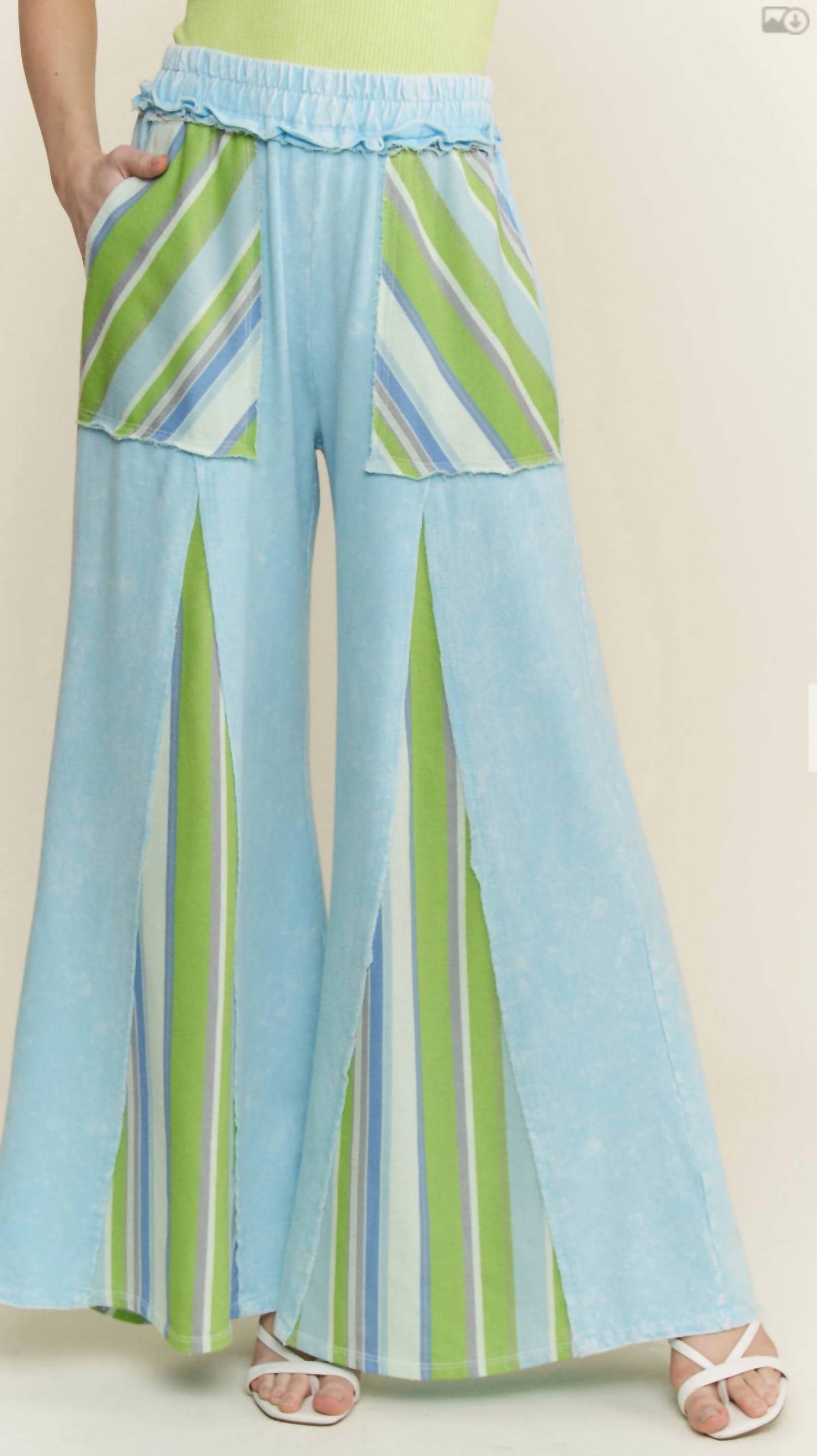 J. Her Women's Just A Little Lime Pant in green - women's pants