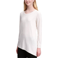 Calvin Klein - Textured Asymmetrical Hem Top