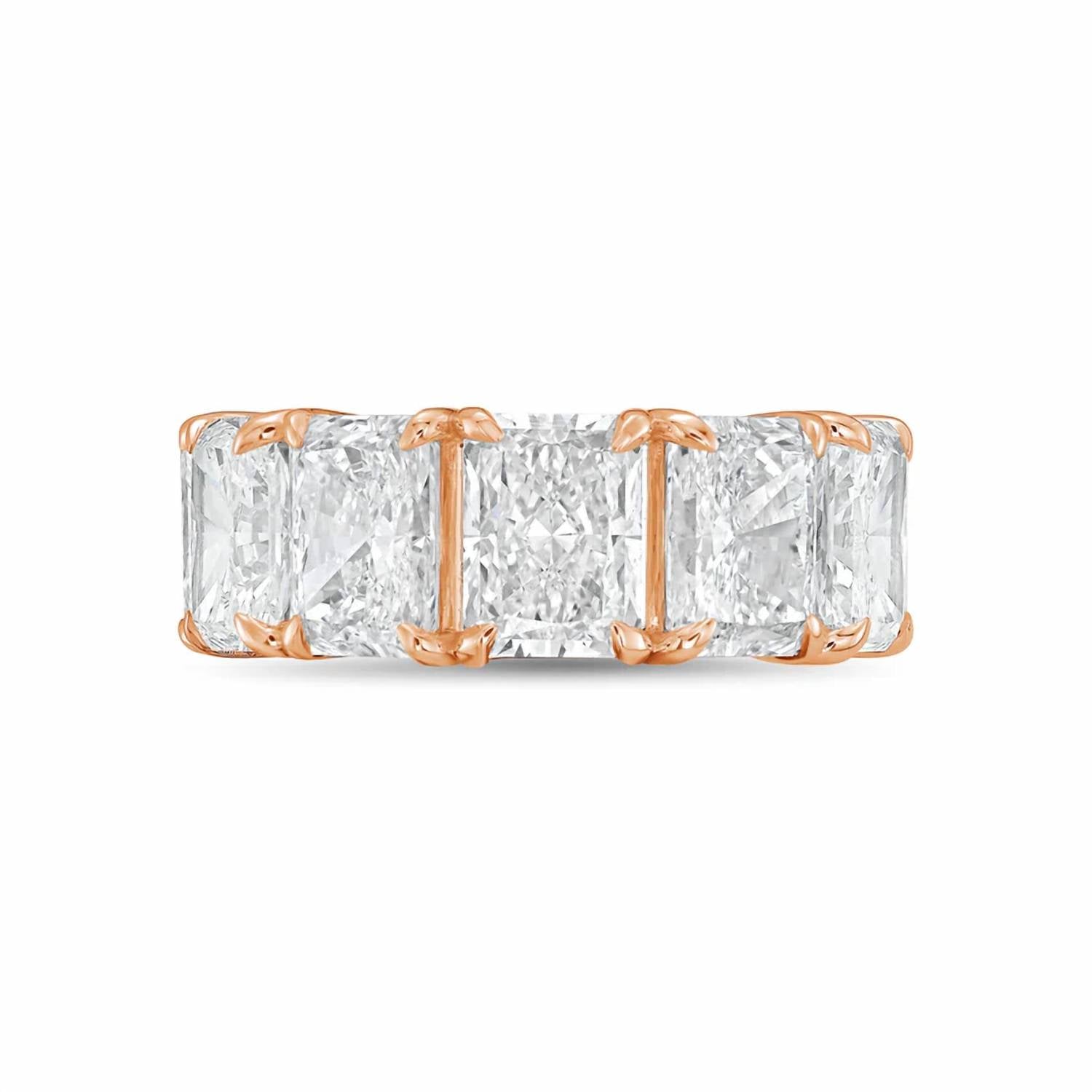 Diana M Jewels - Women's Radiant Lab-Grown Diamond Eternity Band (3.00 Ct) - Signature