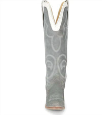 Justin Women's Verlie 17" Medium Round Toe Boot in grey - women's shoe - detail view