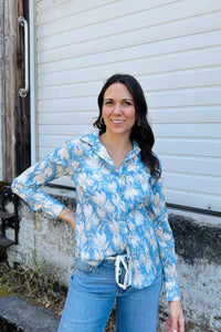 Nic + Zoe - Shadow Floral Core Cotton Shirt