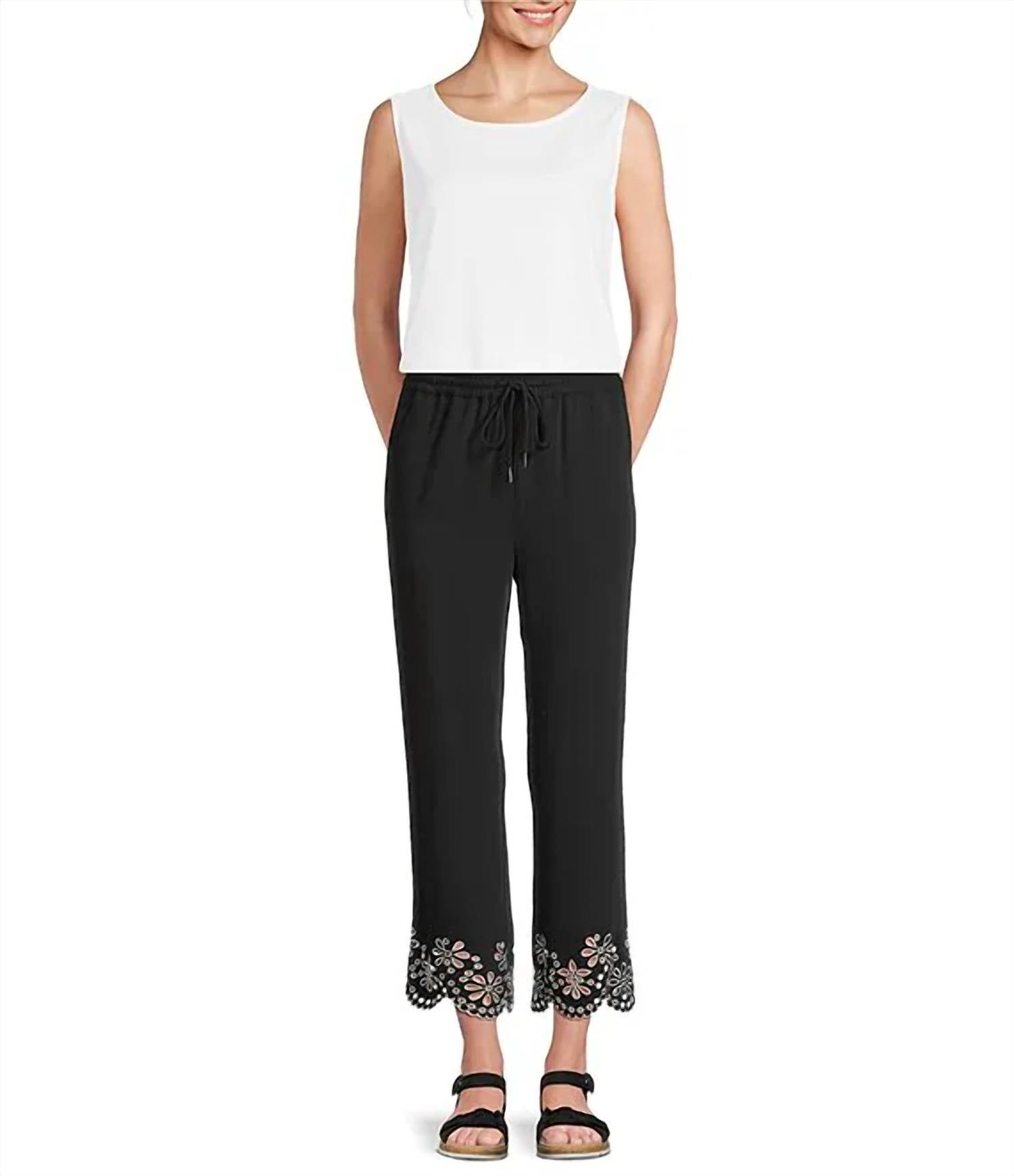 Multiples - High Crew Neck Sleeveless Knit Tank Top