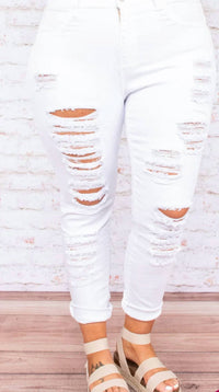 American Bazi - Distressed Denim Pants