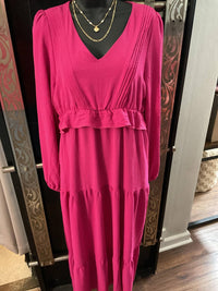 Haptics - Holly Pintuck Midi Dress