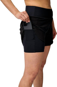 BROOKS Women's Chaser 5" Shorts in shorts in black - women's shorts - alternate view