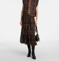 Marant Etoile - Pre-loved Cerza Printed Cropped Cardigan Vest