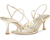 STEVE MADDEN Women's Locke Leather Strappy Y2k Mid Heels Sandals in champagne - women's sandal - view 6