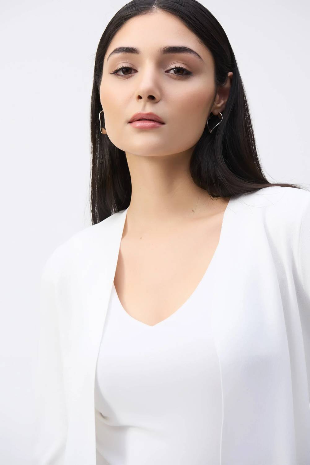 Joseph Ribkoff - Pearl Accent Sleeve Cropped Cover Up