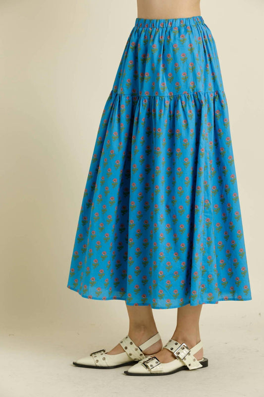 Aureum - Printed Midi Skirt