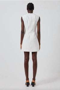 FRENCH CONNECTION Whisper Ruth Square Neck Dress in white - women's dress - detail view