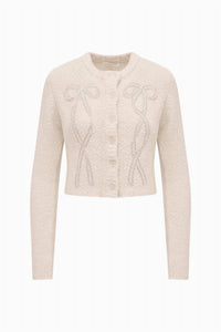 Loveshackfancy - Leocadia Wool-blend Embellished Cardigan