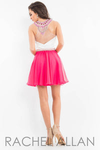 Rachel Allan - Sweetheart Neck Strapless Short Chiffon Dress