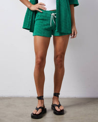 Monrow - Diamond Terry Cloth Vintage Short